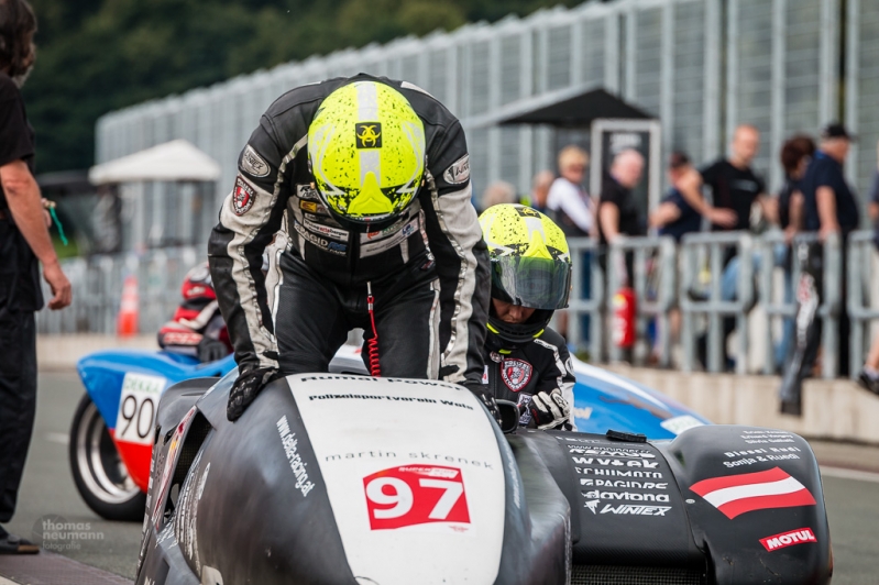 Sidecars auf dem Schleizer Dreieck