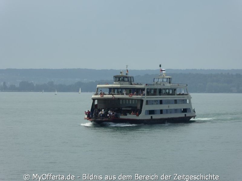 Die Fähre-Fahrt von Meersburg nach Konstanz dauert 15 Minuten