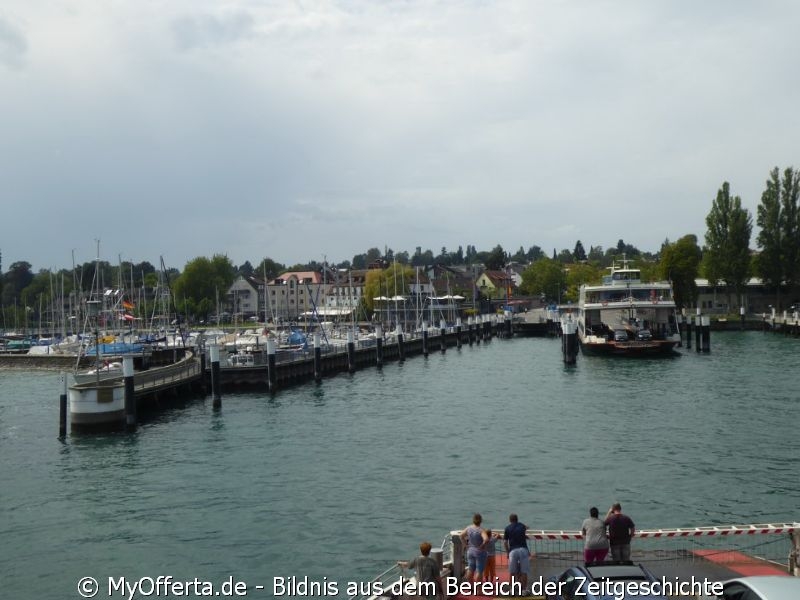 Die Fähre-Fahrt von Meersburg nach Konstanz dauert 15 Minuten