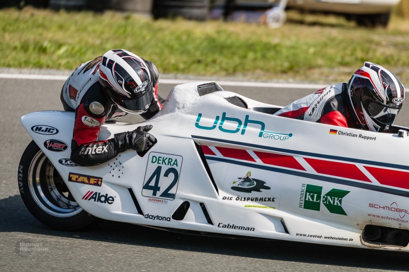 Sidecars auf dem Schleizer Dreieck