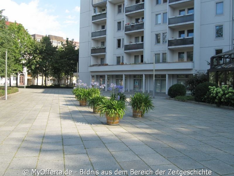 Hauptstraße in Dresden im Sommer 2019