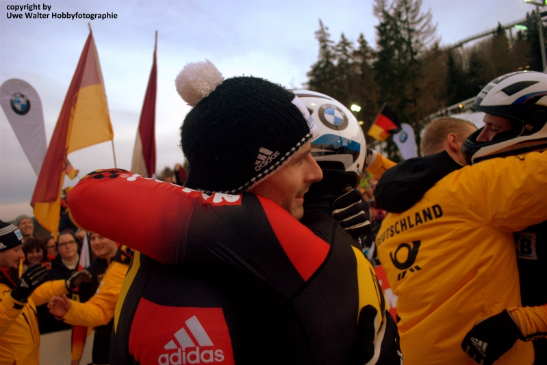 Weltmeisterschaft in Winterberg im Bob und Skeleton