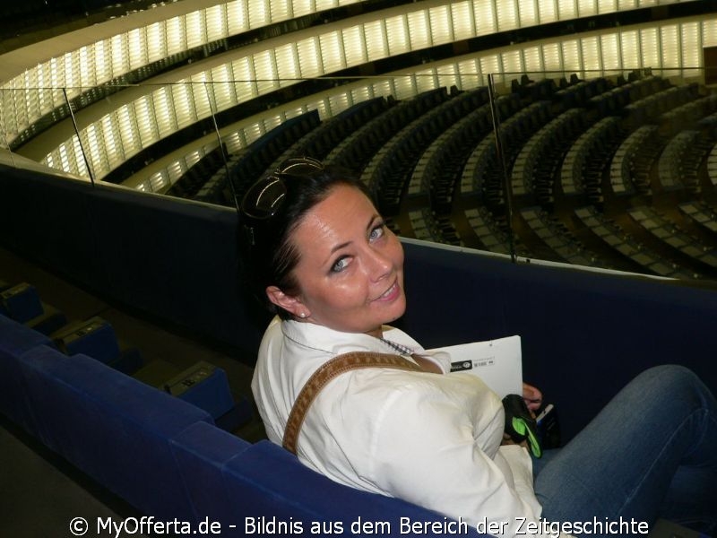 Andzelika Pallach besucht EU-Parlament in Strassburg